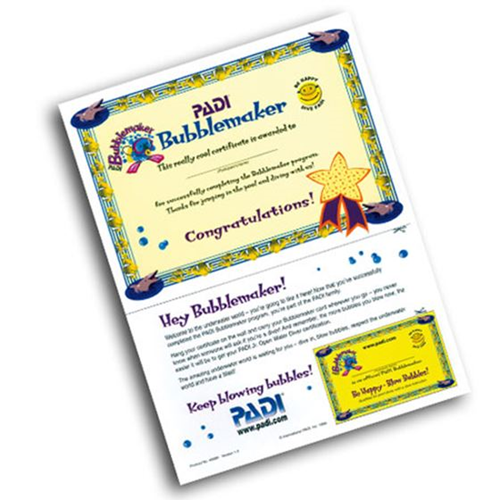 Bubblemaker Certificate